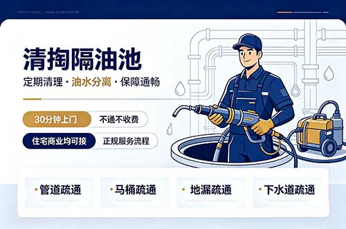 龙岩清掏隔油池